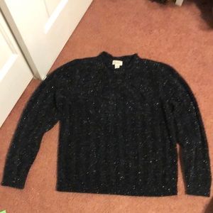 Vintage Classic Essentials Sparkly Black Sweater